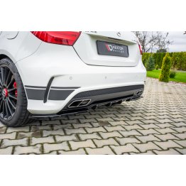 Диффузор заднего бампера на Mercedes A W176 A45 AMG ДОрестайл